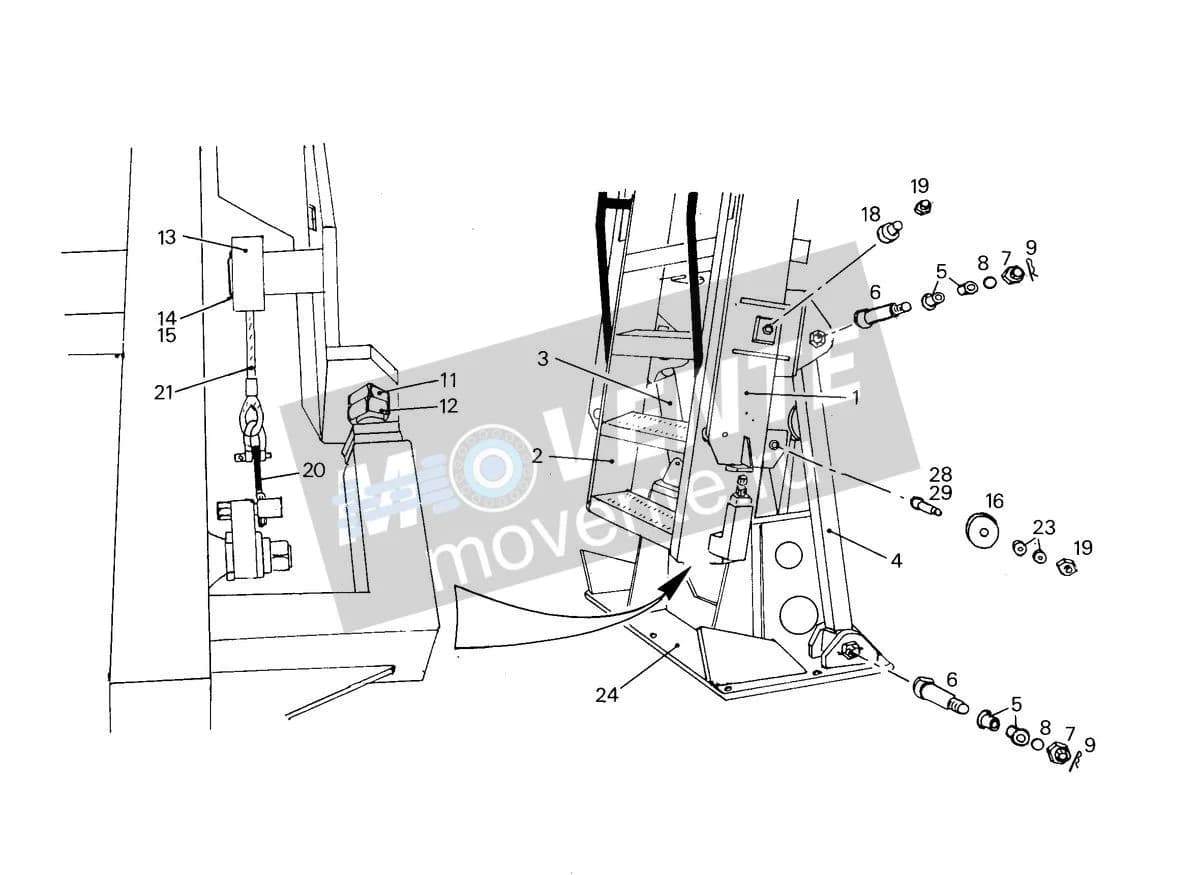 Шарикоподшипник радиальный 4980426 Liebherr