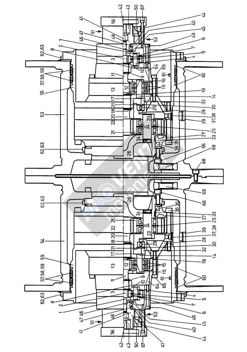 Роликоподшипник с цилиндрическими роликами 746440008 Liebherr