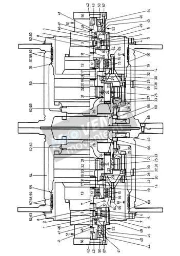 Роликоподшипник с цилиндрическими роликами 746440008 Liebherr