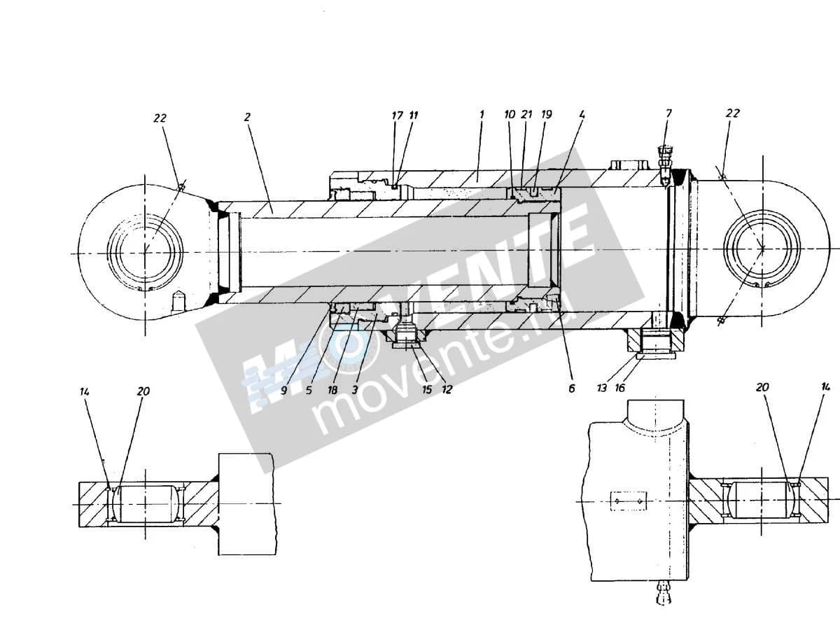 Подшипник шарнира 746913608 Liebherr