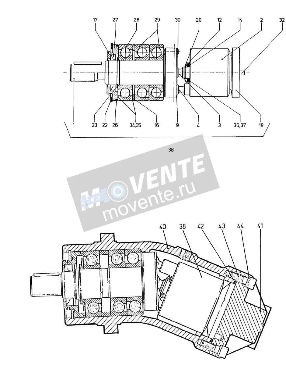Шарикоподшипник радиально-упорный 514562208 Liebherr