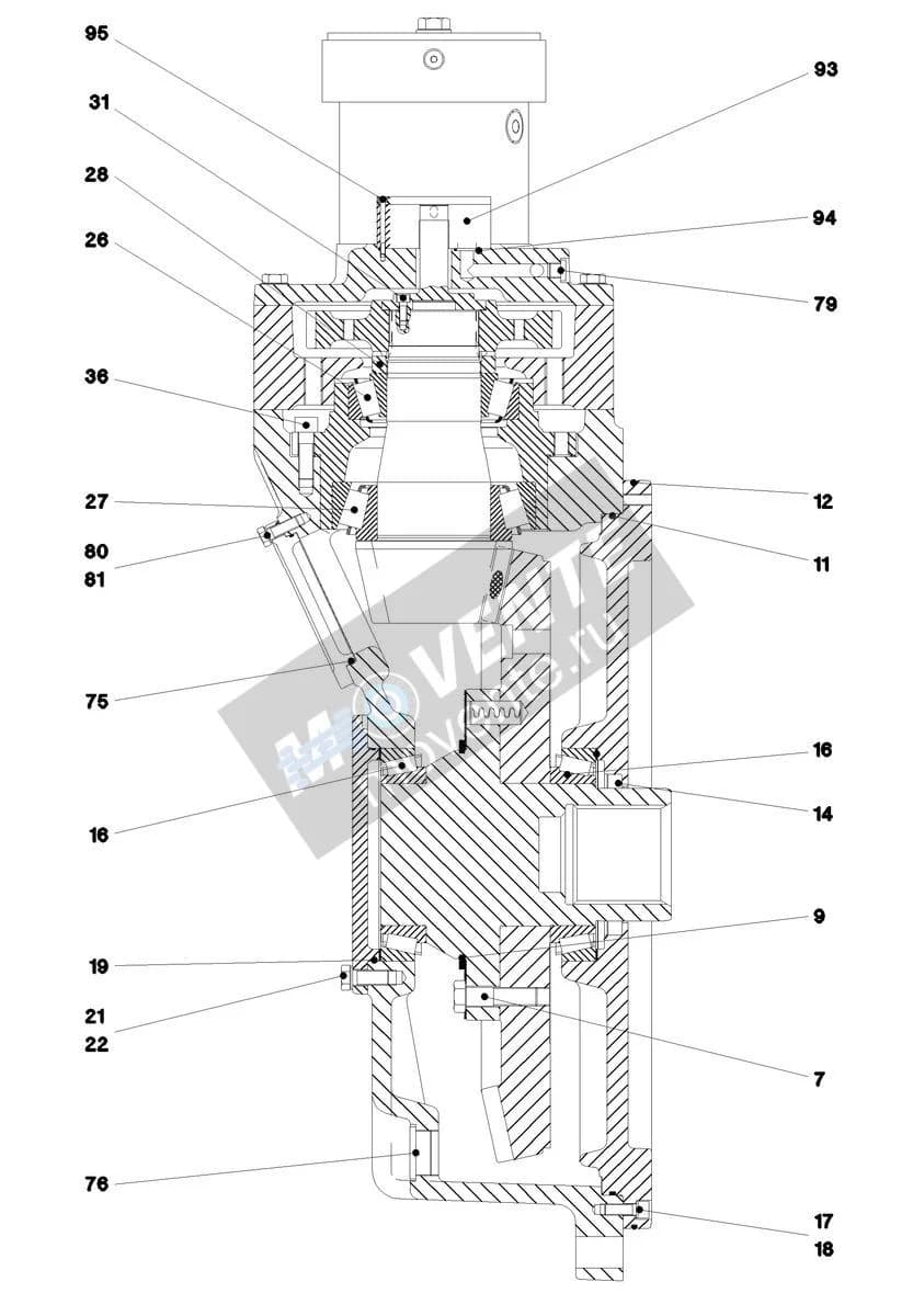 Роликоподшипник конический 746222501 Liebherr