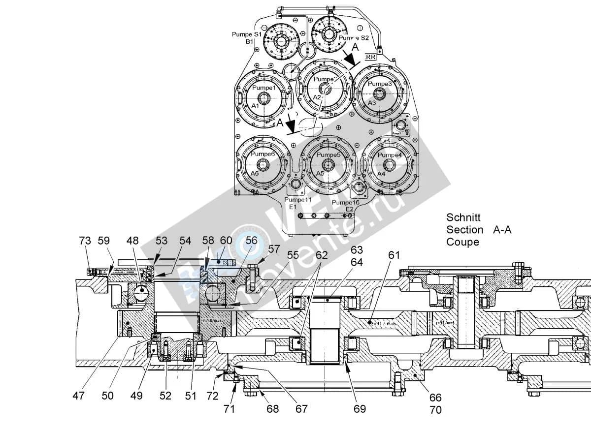 Шарикоподшипник радиальный 10411489 Liebherr