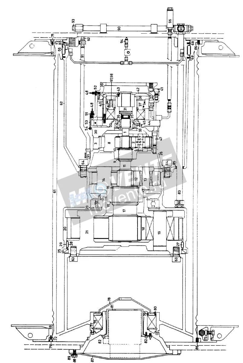 Шарикоподшипник радиальный 570713908 Liebherr