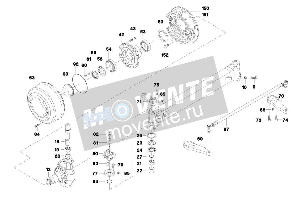 Роликоподшипник конический 746247108 Liebherr