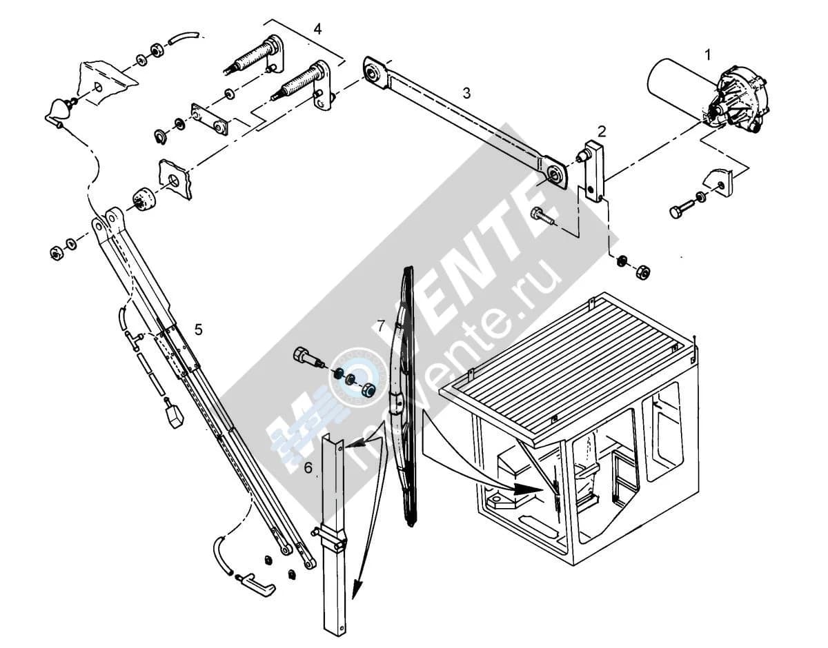 Подшипник стеклоочистителя 7370709 Liebherr