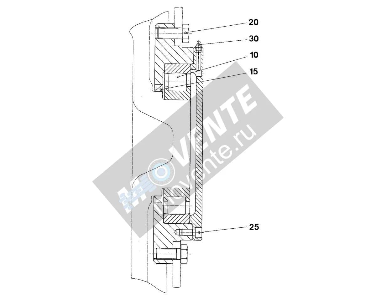 Подшипник барабана 927725001 Liebherr