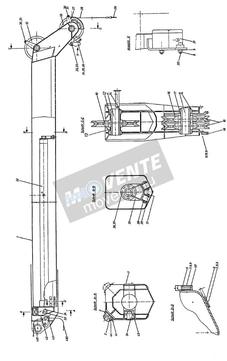 Подшипник цилиндра 924551377 Liebherr