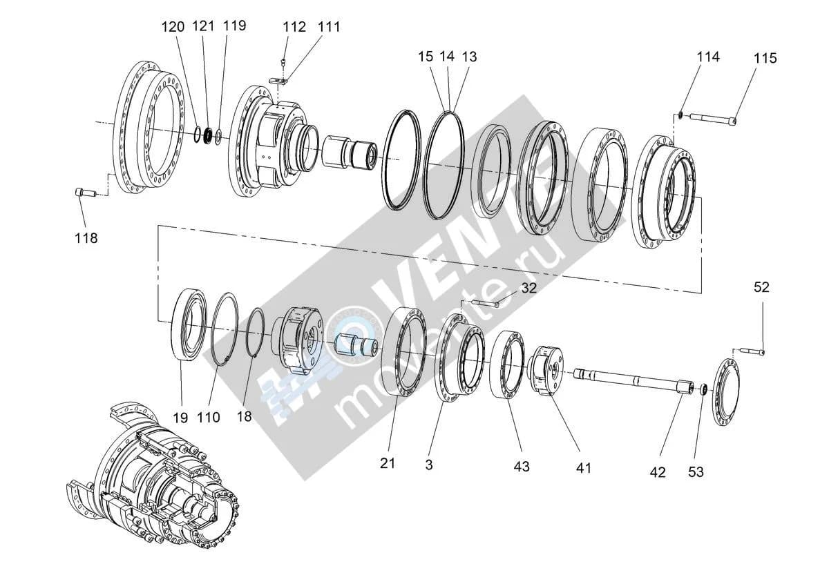 Шарикоподшипник радиальный 570462577 Liebherr