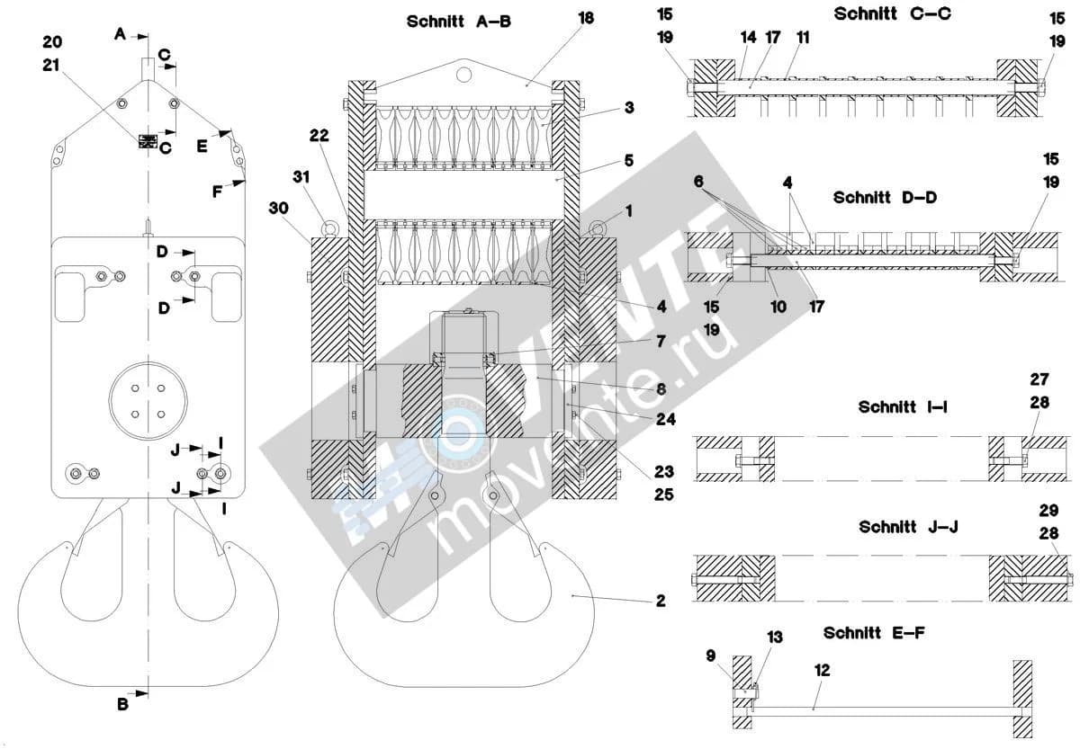 Подшипник с цилиндрическими роликами 746607508 Liebherr