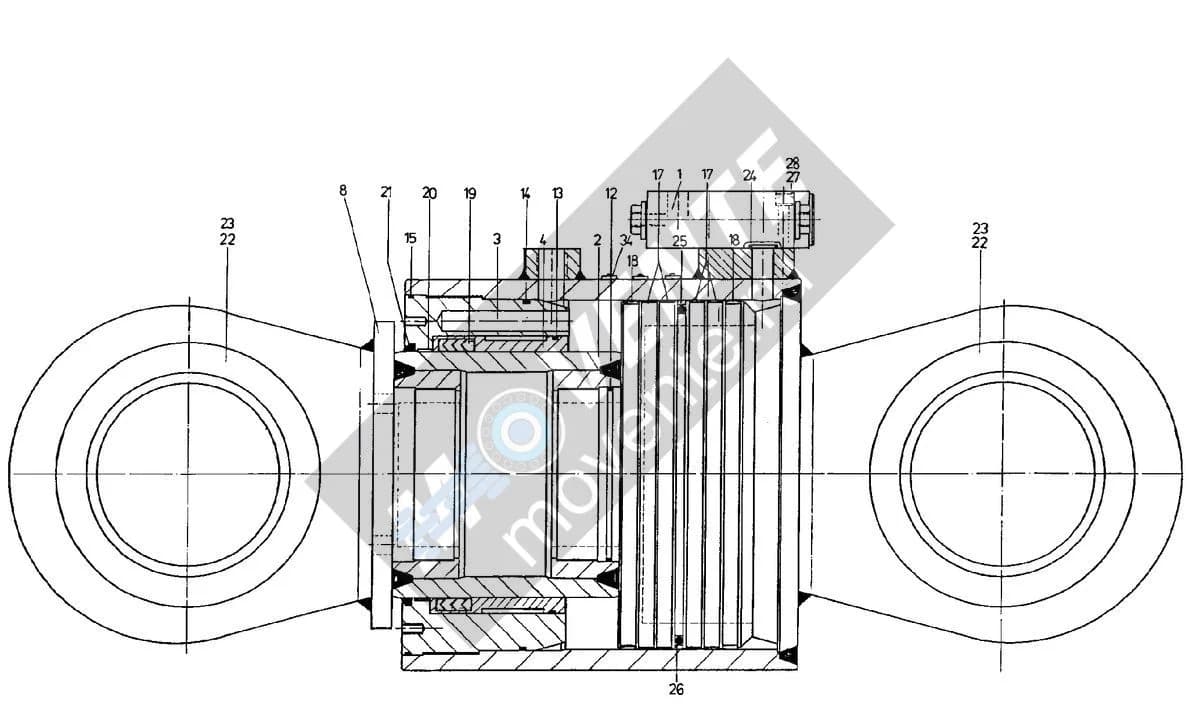Подшипник шарнира 746915914 Liebherr