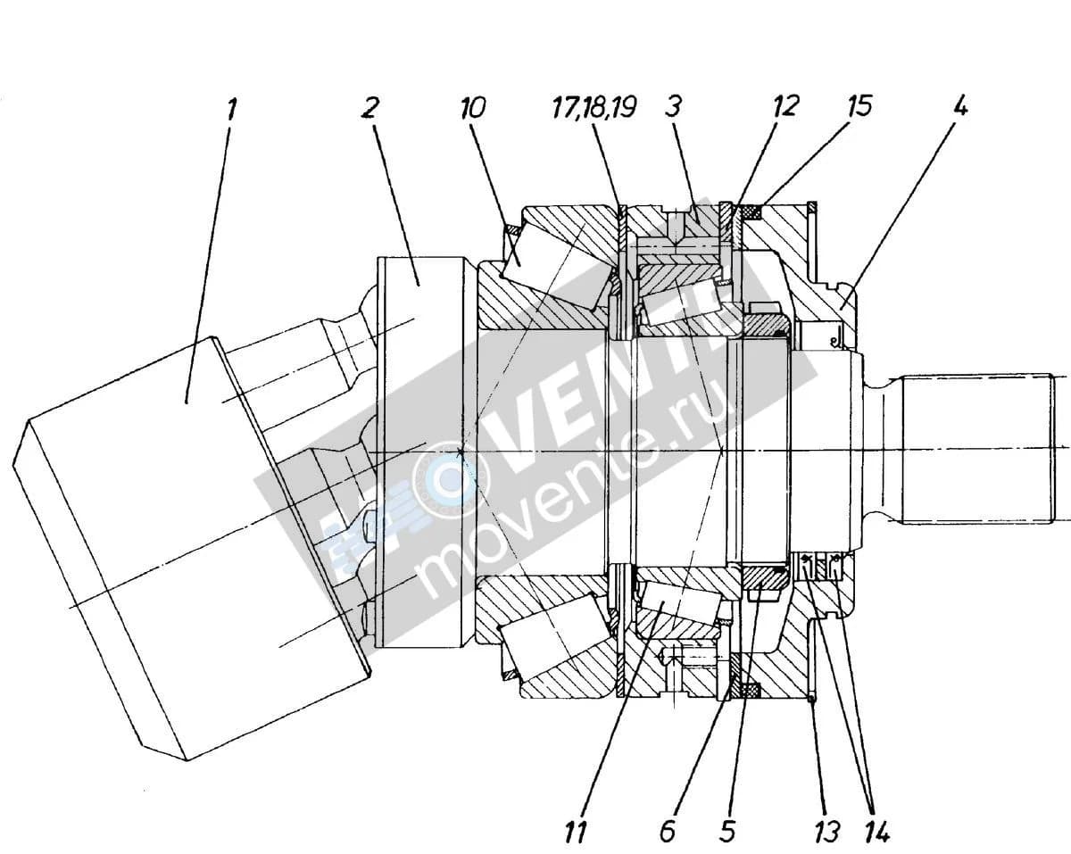 Роликоподшипник конический 570767308 Liebherr