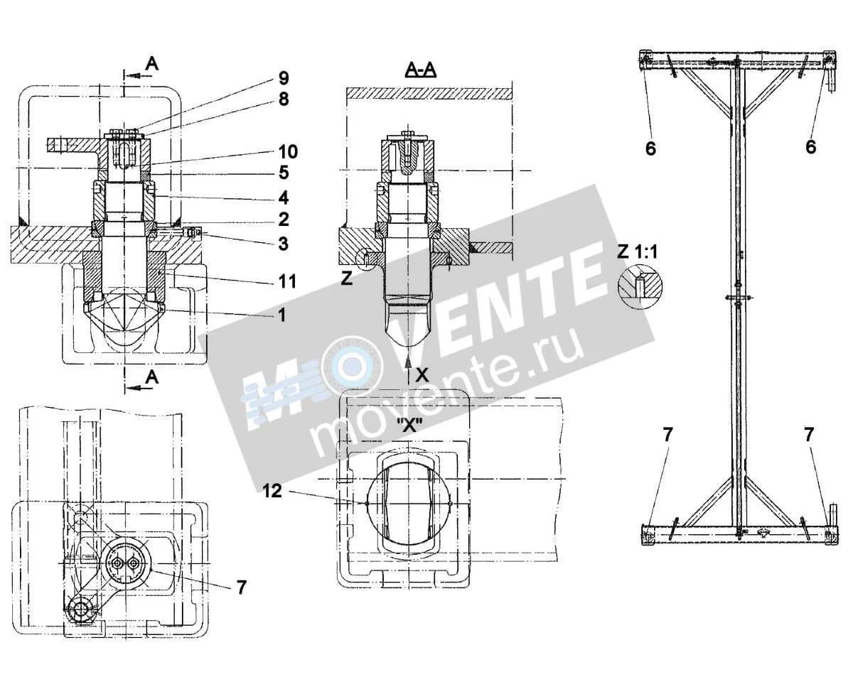 Подшипник шарнира 10298700 Liebherr