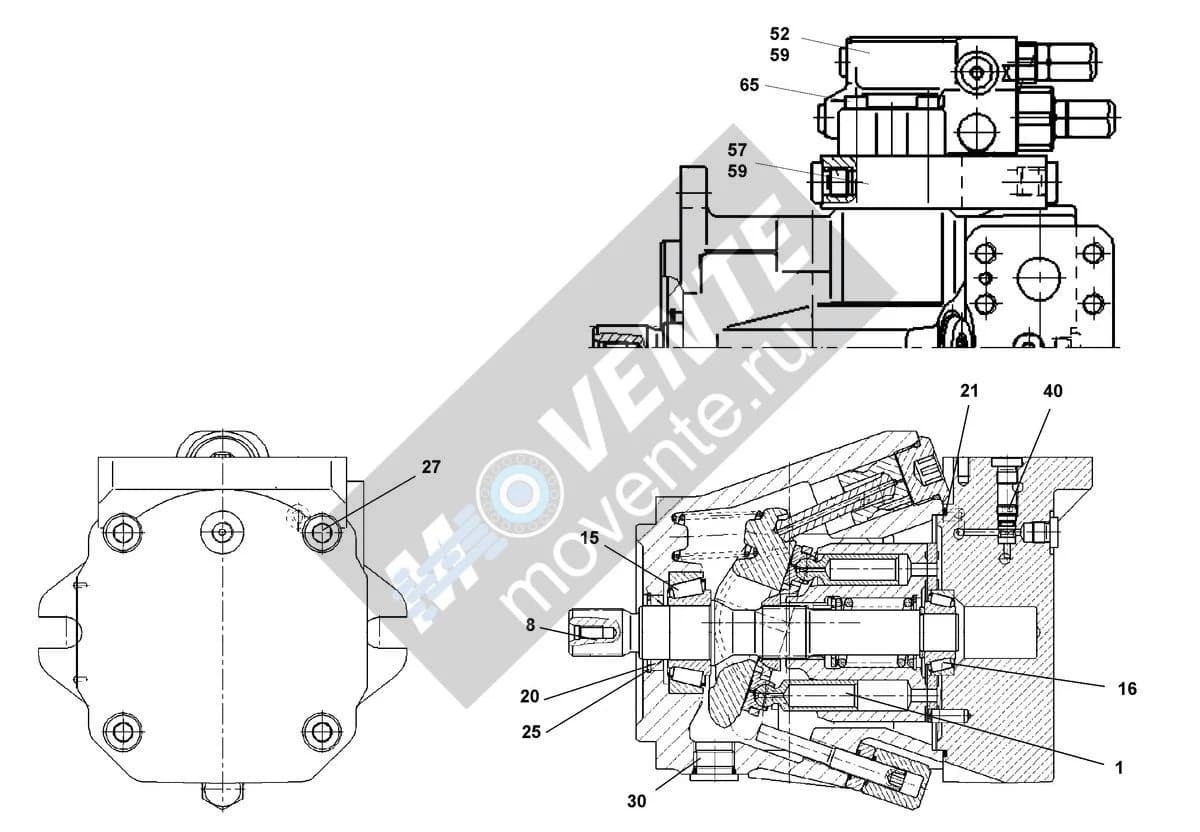 Роликоподшипник конический 10355730 Liebherr