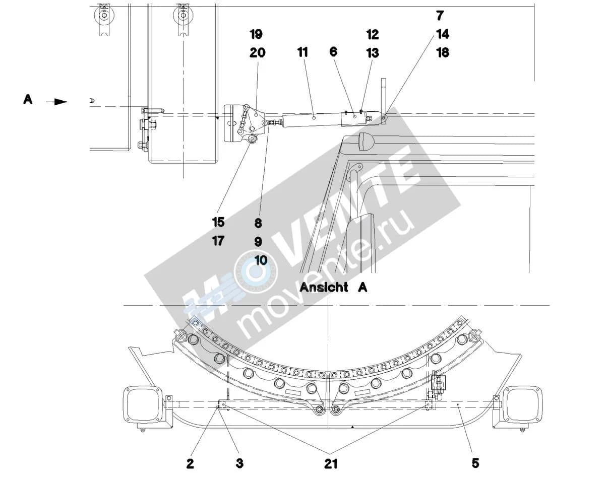 Подшипник скольжения 10017829 Liebherr