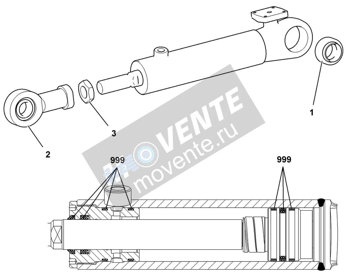 Подшипник шарнира 11691375 Liebherr
