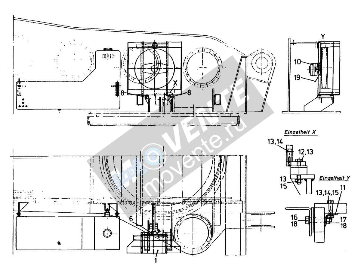 Подшипник круглый 726904808 Liebherr