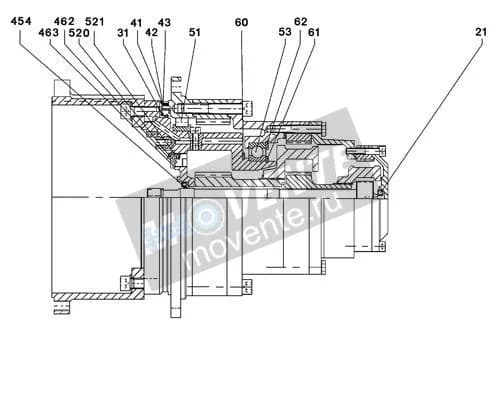 Роликоподшипник с цилиндрическими роликами 540238014 Liebherr