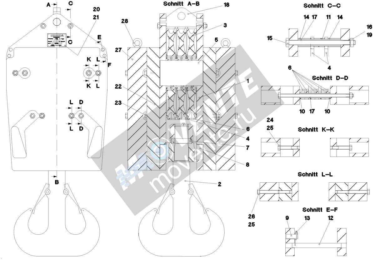 Подшипник с цилиндрическими роликами 746607308 Liebherr