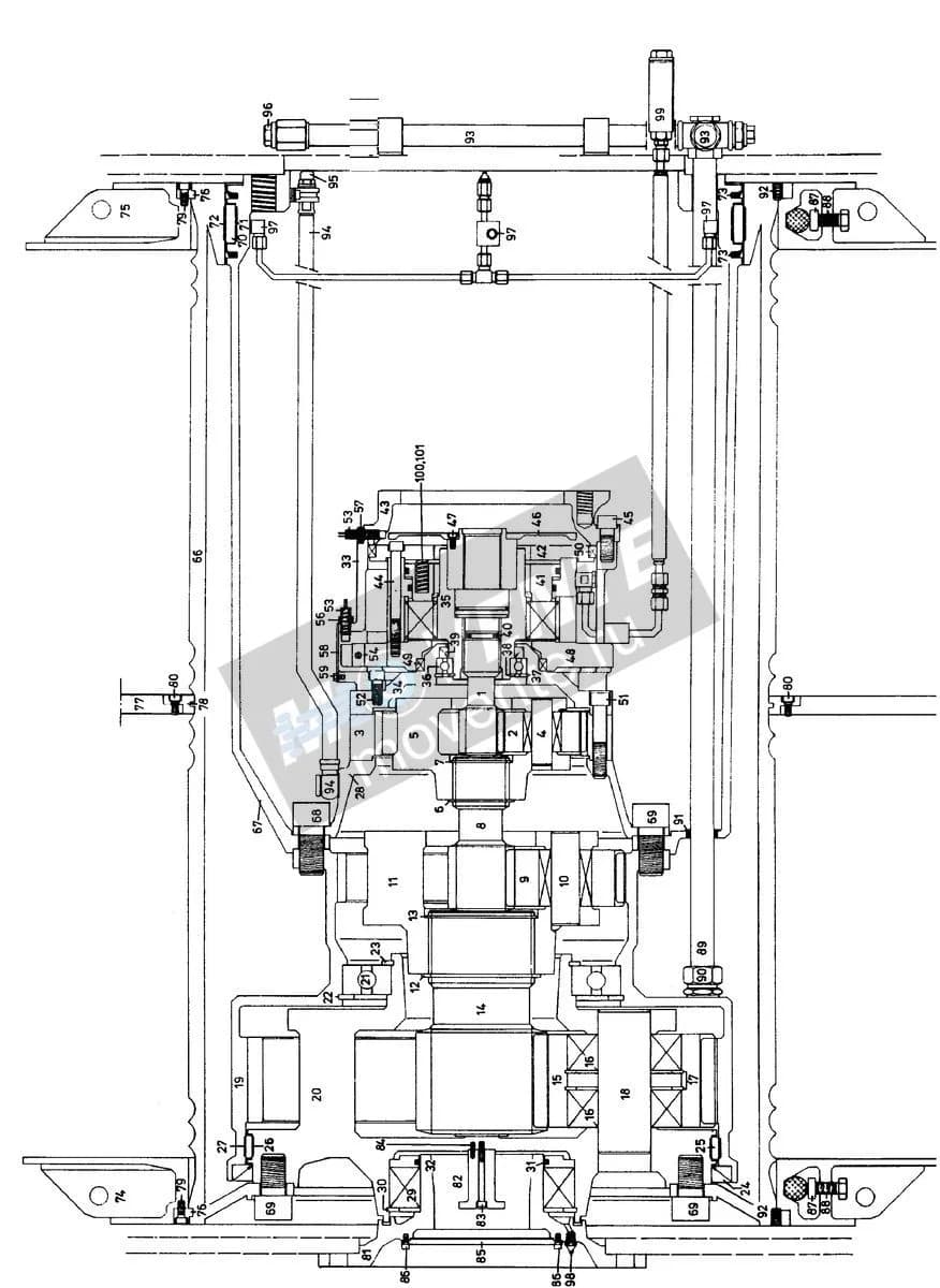 Роликоподшипник с цилиндрическими роликами 570703508 Liebherr