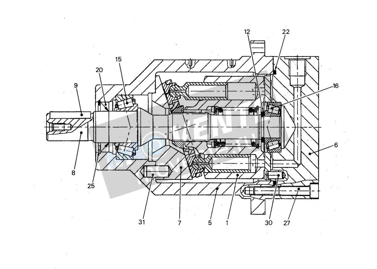 Роликоподшипник конический 4901933 Liebherr
