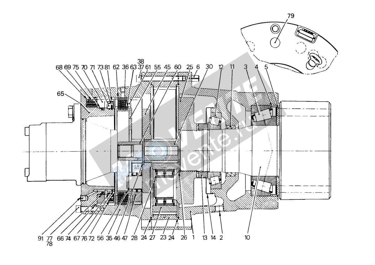 Роликоподшипник конический 746202601 Liebherr