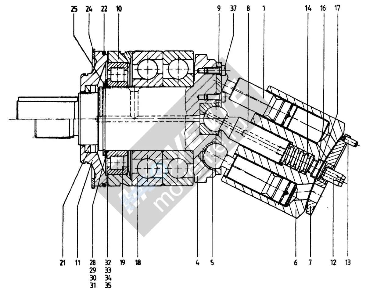Роликоподшипник с цилиндрическими роликами 746313308 Liebherr
