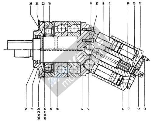 Роликоподшипник с цилиндрическими роликами 746313308 Liebherr