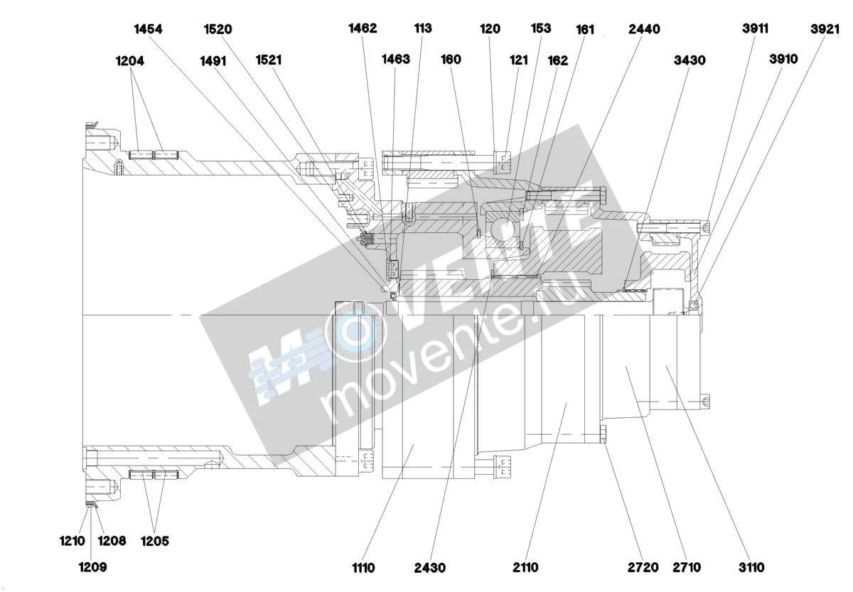 Шарикоподшипник радиальный 745160477 Liebherr