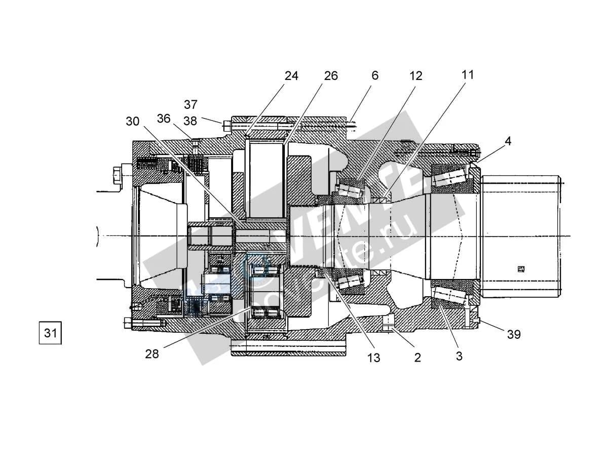 Роликоподшипник конический 746232001 Liebherr