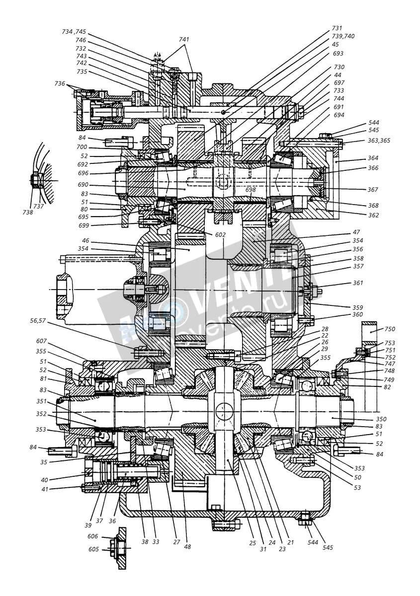 Роликоподшипник конический 746247208 Liebherr