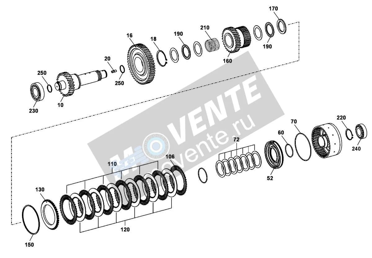Роликоподшипник конический 12277394 Liebherr
