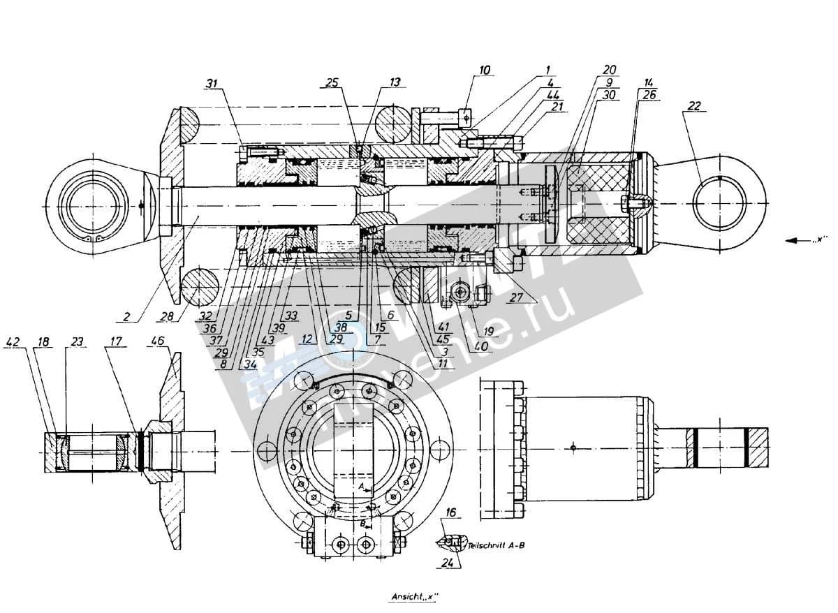 Подшипник шарнира 518529690 Liebherr