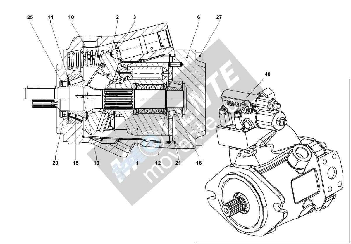 Роликоподшипник конический 10289901 Liebherr