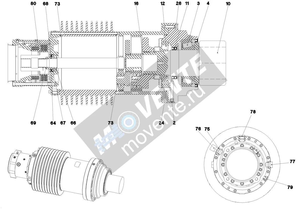 Роликоподшипник конический 761070003 Liebherr