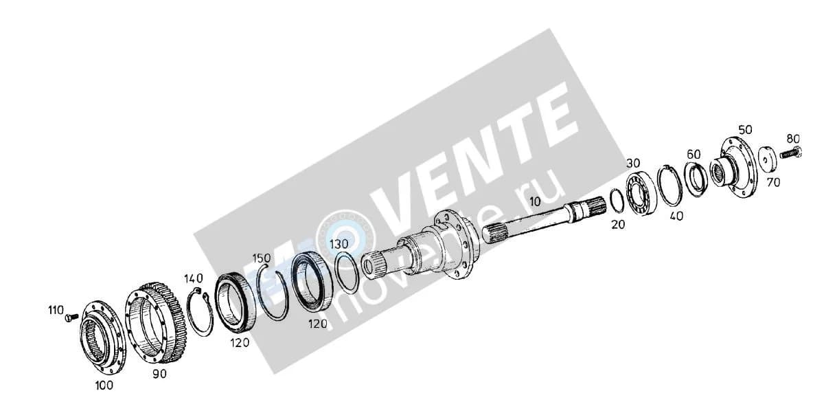 Шарикоподшипник радиальный 500752008 Liebherr