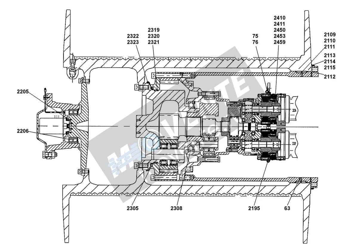 Шарикоподшипник радиальный 570186508 Liebherr