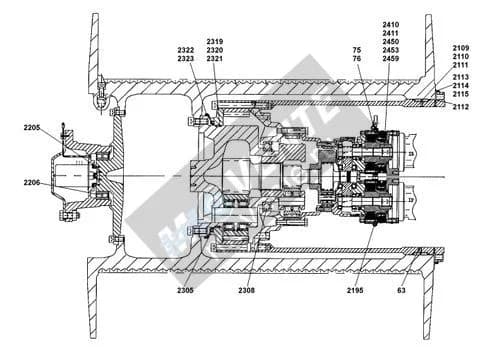 Роликоподшипник самоустанавливающийся 540188008 Liebherr