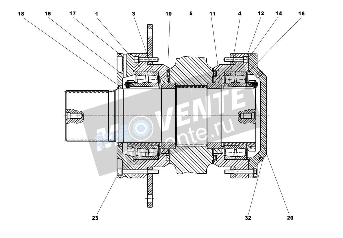 Роликоподшипник самоустанавливающийся 746137701 Liebherr