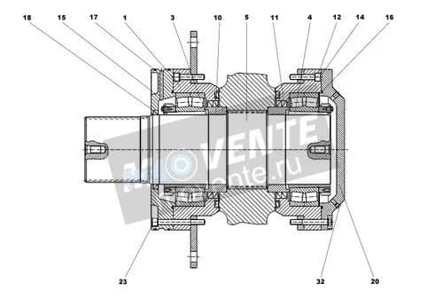 Роликоподшипник самоустанавливающийся 746137701 Liebherr