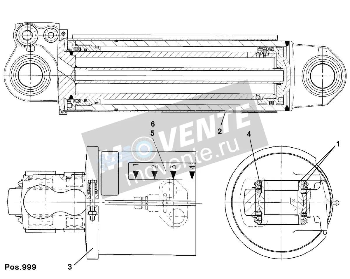 Подшипник шарнира 570181008 Liebherr
