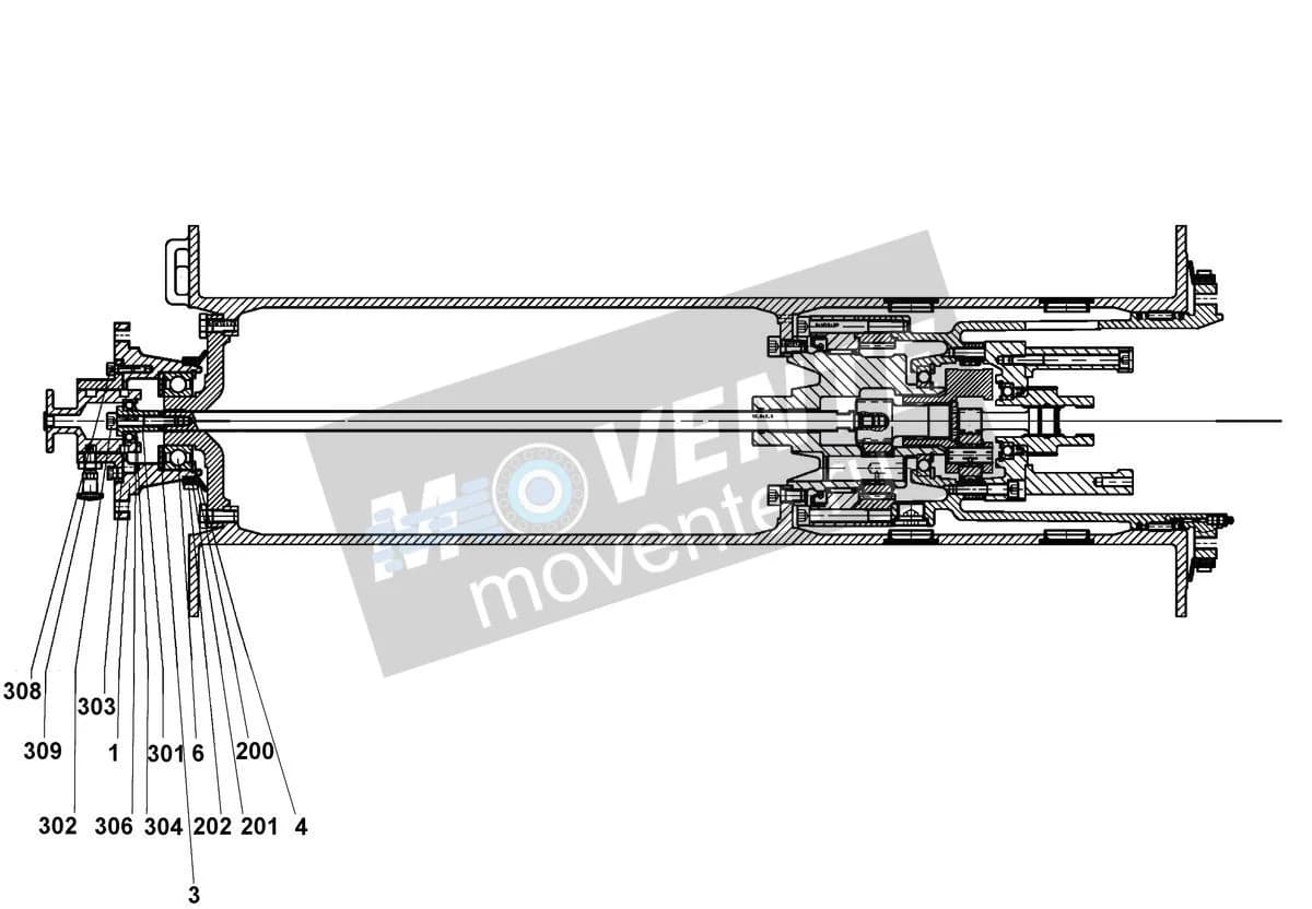 Шарикоподшипник радиальный 746170801 Liebherr