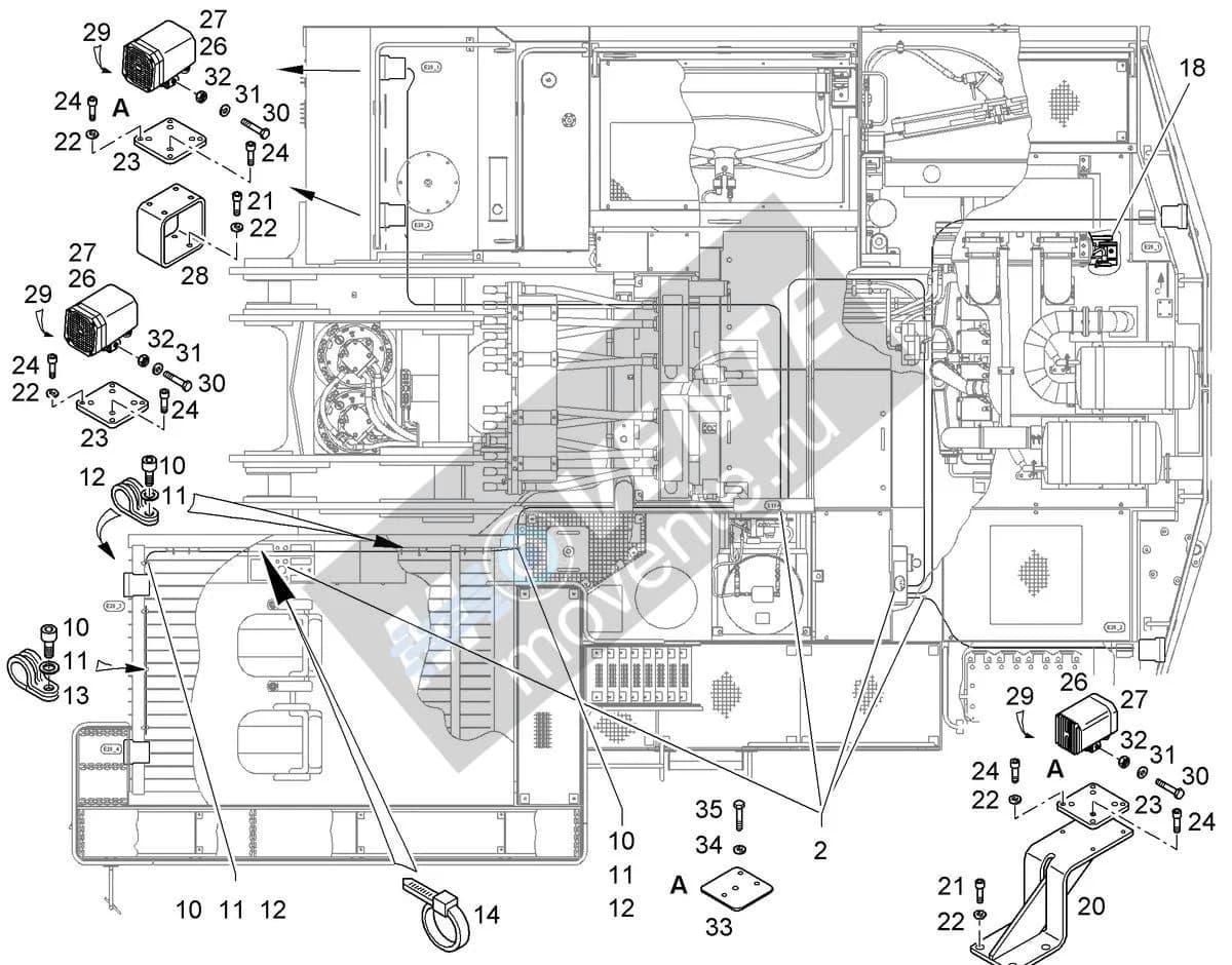 Подшипник круглый 7402771 Liebherr