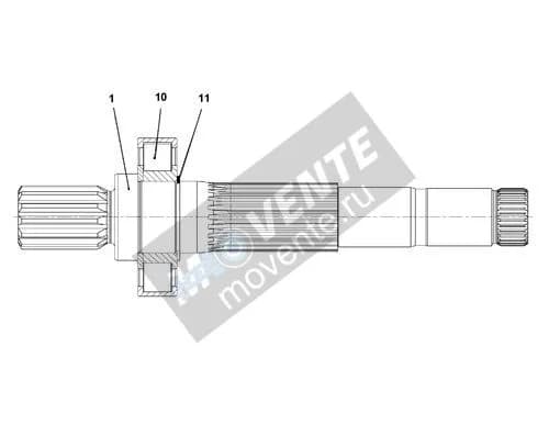 Роликоподшипник с цилиндрическими роликами 11267363 Liebherr