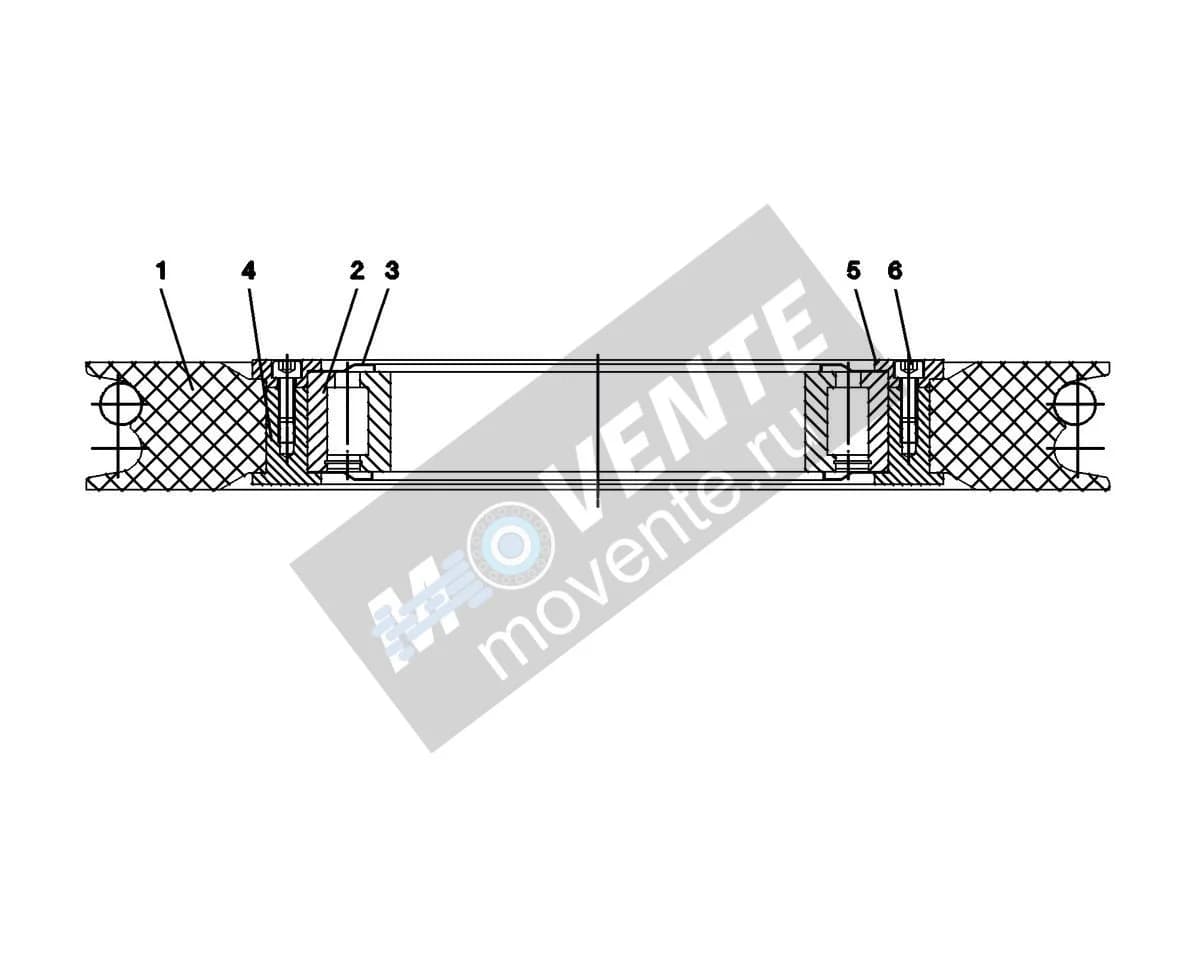 Подшипник качения 746505208 Liebherr