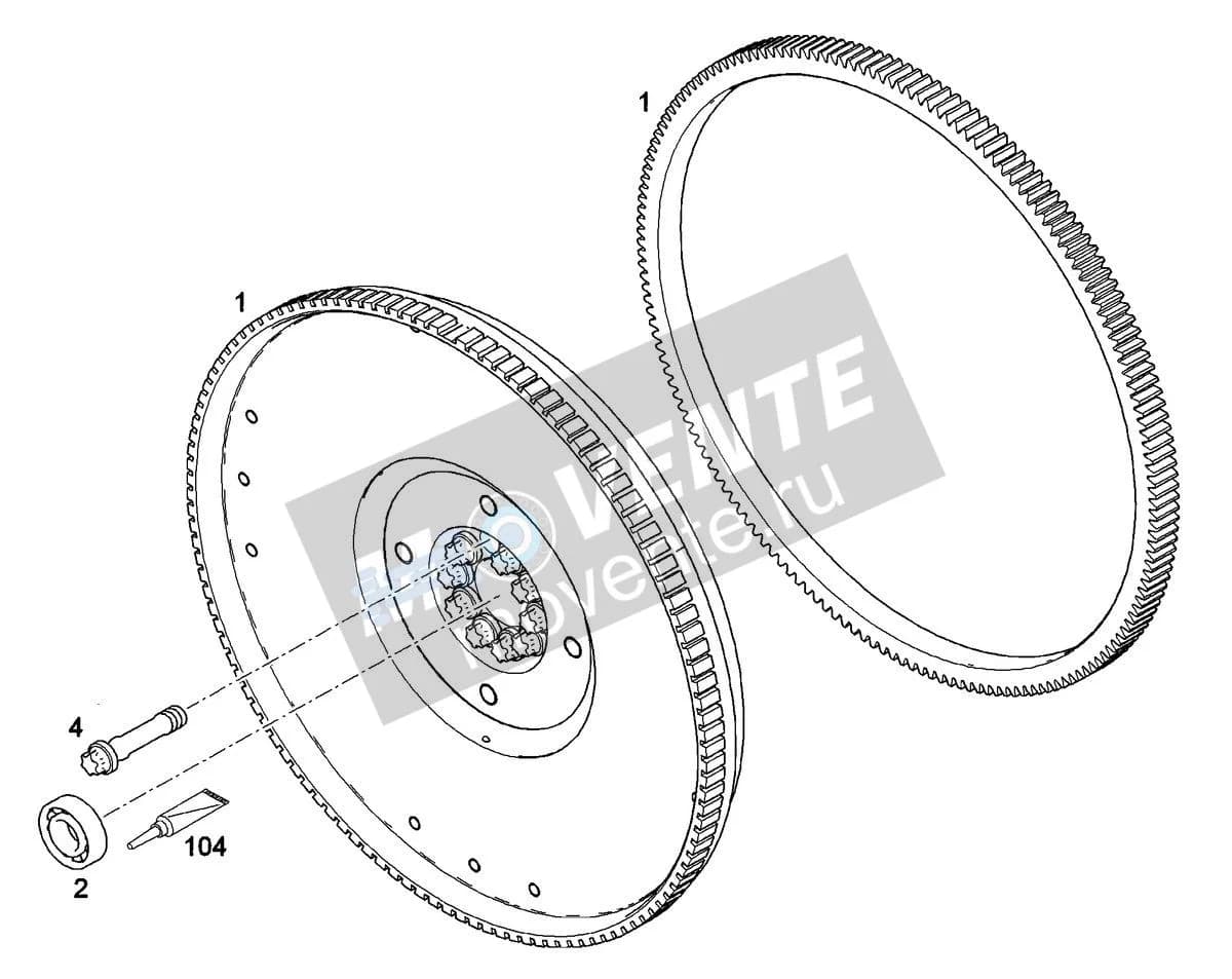 Шарикоподшипник радиальный 4981192 Liebherr