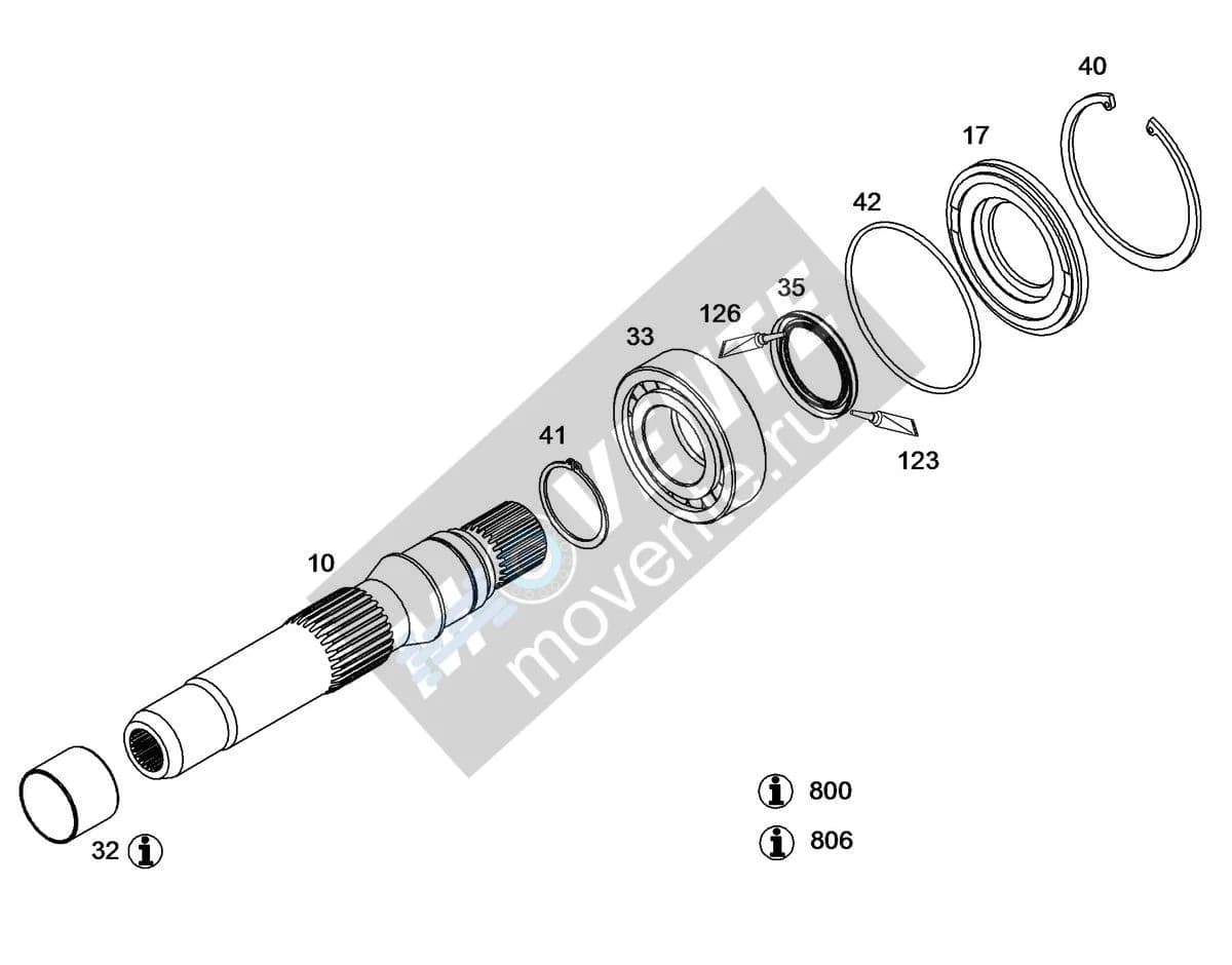 Подшипник скольжения 9080091 Liebherr