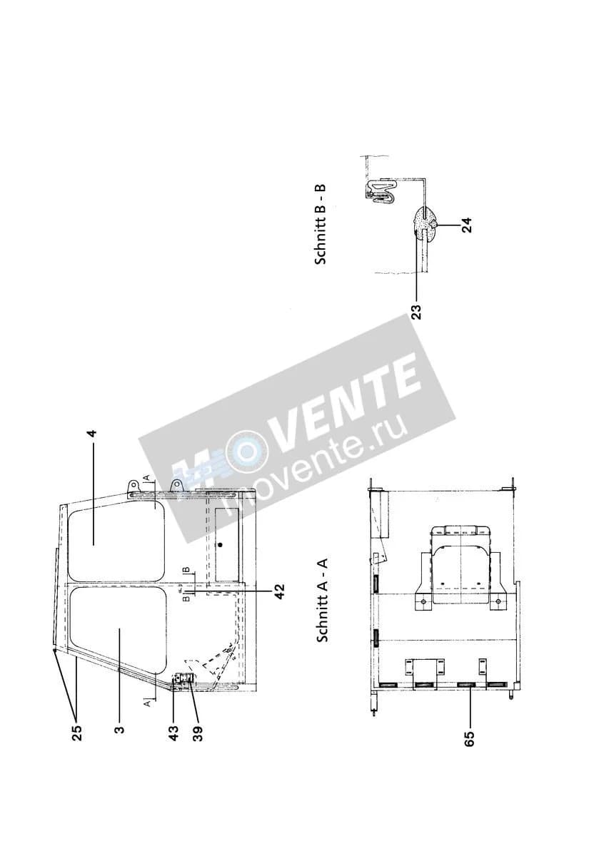 Подшипник стеклоочистителя 591555908 Liebherr