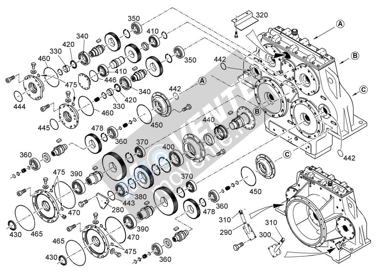 Шарикоподшипник радиальный 7451606 Liebherr
