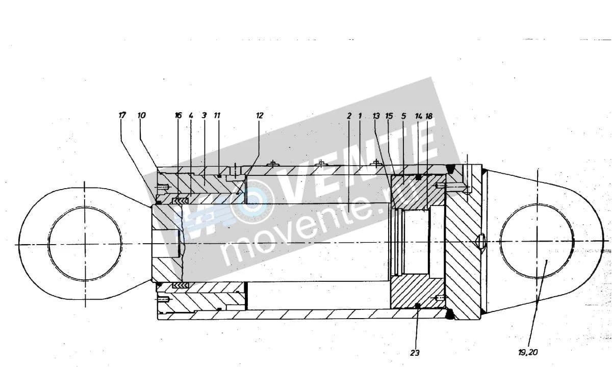 Подшипник шарнира 746915308 Liebherr